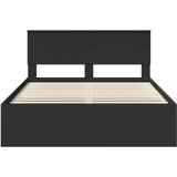  Okvir za krevet Crna 135 x 190 cm Čvrsto borovo drvo | shoptok.hr