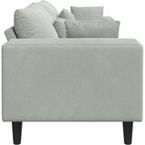 SOFA Svijetlo siva 250 x 77 x 76 cm Baršun | shoptok.hr