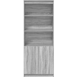 vidaXL Visoka komoda siva sonome 70x35x180 cm od konstruiranog drva | shoptok.hr