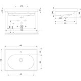 Sapho Bijeli keramički umivaonik 60x45 cm Brand – | shoptok.hr