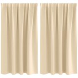  Zavjese za blackout s prstenovima 2 pcs Krema 140 x 140 cm | shoptok.hr
