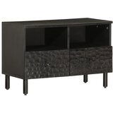  The Living Store TV omarica črna 70x33x46 cm trden mangov les - TV Omarica, (21555375) Cene