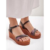 Resti Women's wedge sandals with rhinestones and glitter Aurora Glow | shoptok.hr