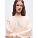 Calvin Klein Jeans Sweater majica siva / breskva / bijela | shoptok.hr