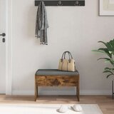  Haldna klop z blazino Dimljeni oreh 63 x 38 x 40 cm, (5000155729) | Shoptok.si
