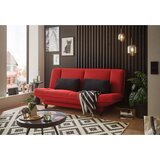 MID.YOU ZOFA S POSTELJNO FUNKCIJO, rdeča tekstil | Shoptok.si
