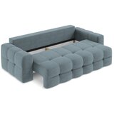 Makamii Modra raztegljiva sedežna garnitura iz tkanine bouclé 255 cm Milu – | Shoptok.si