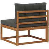  Srednja sofa za van Čvrsto drvo akacije Prirodna - Prirodno i antracit srednja sofa | shoptok.hr