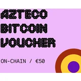 Azteco Bitcoin On-Chain 50 EUR voučer/bon
