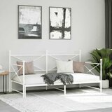 Krevet na rasklapanje bez madraca bijeli 100x190 cm čelik | Eponuda.com