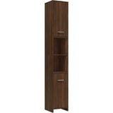  4-dijelni set kupaonskog namještaja boja smeđeg hrasta drveni | shoptok.hr