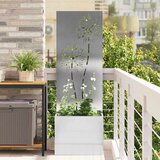 Privatnost u vrtu Cvjetni Srebrna 50 x 150 cm Nehrđajući čelik | shoptok.hr