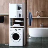 Kondela Omara za pralni stroj, bela, NATALI | Shoptok.si