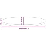  Ploča za stol 70 x 35 x 2 5 cm od masivne borovine ovalna | shoptok.hr
