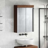  Kopalniška ogledalna omara TULUM Rjav hrast 60 x 16,5 x 78 cm, (5000157256) | Shoptok.si