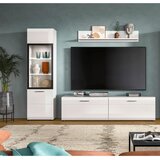 Livetastic Dnevni Regal Ice, Bela Visok Sijaj, 3-Delni | Shoptok.si