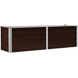  Povišena vrtna gredica smeđa 160 x 40 x 45 cm pocinčani čelik | Eponuda.ba