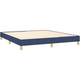  Krevet s oprugama i madracem plavi 160x200 cm od tkanine | shoptok.hr