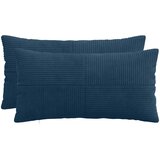  Presvlaka za jastuk 2 pcs ALMELO Mornarsko plava 40 x 80 cm Slike