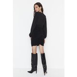 Trendyol Limited Edition Black Draped Detailed Dress | shoptok.hr