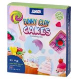 Junior Funny clay, masa za oblikovanje sa kalupima, miks, cakes | ePonuda.com