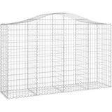  Lučne gabionske košare 5 kom 200x50x120/140cm pocinčano željezo | shoptok.hr
