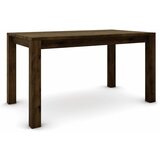  Hrastov stol 140 x 80 cm, braon brušen sa zlatnim efektom | shoptok.hr