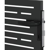  Vrtna vrata Crna 110 x 105 cm Čelik s prahom premazan | shoptok.hr