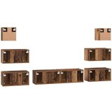  Set TV komoda Zidne Ostalo s pohranom s vratima 8 pcs Staro drvo 60 x 30 x 30 cm | shoptok.hr
