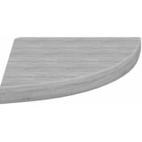  Kutna zidna polica siva boja betona 35 x 35 x 3,8 cm MDF | shoptok.hr