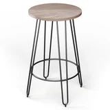 Bistro miza Hamilton Ø60cm Leseno jekleno ogrodje