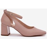 Maciejka Leather Heels On A Block Heel | Shoptok.si