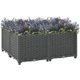 vidaXL Visoka greda 80x80x38 cm polipropilen Cene