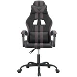 vidaXL Vrtljiv gaming stol črno in sivo umetno usnje | Shoptok.si