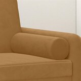  Ukrasni jastuci 2 kom smeđi Ø 15 x 50 cm baršunasti | shoptok.hr