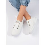 Shelvt Openwork white women's sneakers Cijene