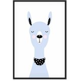  Slika - Lovely Llama (1 Part) Vertical 40x60 U crnom drvenom okviru | shoptok.hr