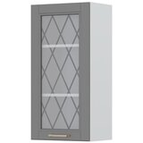 Jela VISOKI VISEI ELEMENT ZA KUHINJO TARA S STEKLENIMI VRATCI V9-45-1KS -Grafit mat lak Cene