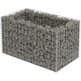 Furnova Visoka greda gabion pocinkano jeklo 90x50x50 cm, (21921003) | Shoptok.si
