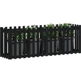  Povišena vrtna gredica crna 200x50x70 cm masivna borovina | Eponuda.ba