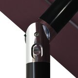  Vrtni suncobran s 3 razine i aluminijskim stupom 3,5 m bordo | Shoptok.si