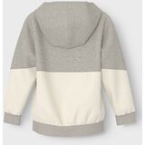 name it Jopa na zadrgo 'NOKAS' pegasto siva / črna / off-bela | Shoptok.si