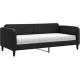  Dnevni krevet s madracem crni 90 x 190 cm od tkanine | Eponuda.com