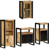  Set namještaja za kupaonicu 4 kom. Smeđa 55 x 35 x 60 cm | shoptok.hr