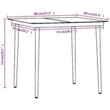  3-dijelni vrtni blagovaonski set s jastucima crni | shoptok.hr