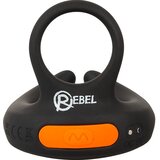 Rebel - prsten za penis s vibracijom za stimulaciju here (crni) | shoptok.hr