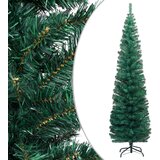 vidaXL Usko umjetno božićno drvce sa stalkom zeleno 240 cm PVC | shoptok.hr