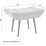 Bessagi Home počivalnik toma, svetlo siv, žamet | Shoptok.si