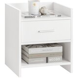 SoBuy nočna omarica s predalom v beli barvi v skandinavskem slogu, (20815131) | Shoptok.si