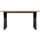  Stolić za kavu Y-oblika 100x50x45cm borovina i čelik | shoptok.hr